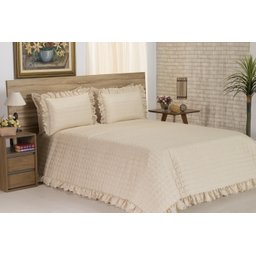 Cobreleito Diplomata King Size 03 Pçs Avelã - Deccoralle - 1