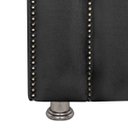 Ver imagem 5 de Cabeceira Estofada para Cama Box Casal 140cm Ravena Veludo - Sofa Store Cor:veludo Preto