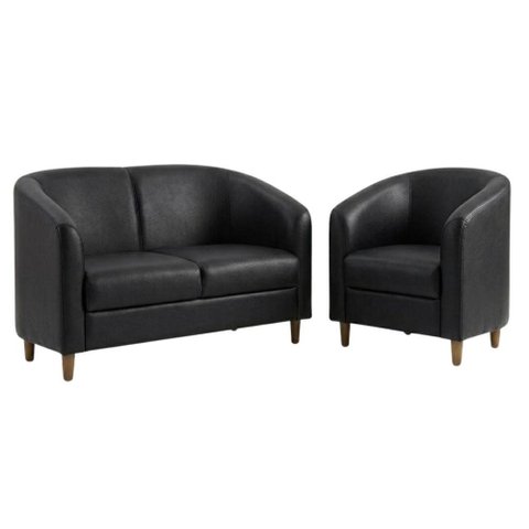 Kit Poltrona e Namoradeira Aura Pes Madeira Courino Tcs 724 Moll
