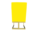 Ver imagem 3 de Cadeira para Sala de Jantar Ana Base de Ferro Suede Amarelo - D'classe Decor