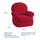 Ver imagem 3 de Poltrona Natalina Papai Noel Merry Christmas Suede