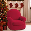 Ver imagem 1 de Poltrona Natalina Papai Noel Merry Christmas Suede