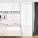 Ver imagem 1 de Guarda Roupa Modulado 2 Portas 3 Gavetas Star Poliman Móveis