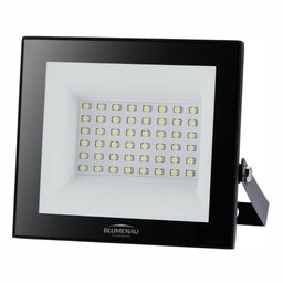 Refletor Led Play 50w Alumínio Preto Bivolt 6500k Luz Branca - 1