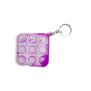 Chaveiro Pop It Anti Estresse Quadrado Relaxamento Sensorial