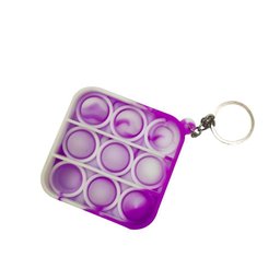 Chaveiro Pop It Anti Estresse Quadrado Relaxamento Sensorial - 4