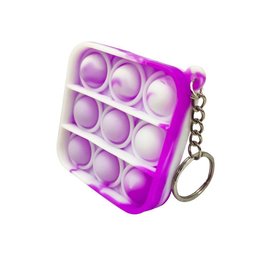 Chaveiro Pop It Anti Estresse Quadrado Relaxamento Sensorial - 3
