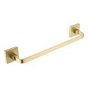Ver imagem 1 de Toalheiro de Rosto Dourado Fosco Quadrado Barra 30cm em Aço Inox