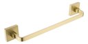 Ver imagem 1 de Toalheiro de Rosto Dourado Fosco Quadrado Barra 30cm em Aço Inox