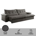 Ver imagem 6 de Sofá Vega 02 Módulos de 80cm Br 25cm Meu Sofá Online A231 Linho Cinza Escuro