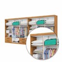 Ver imagem 6 de Closet Casal Duplo Lu 12 Portas com Espelho 8 Gavetas