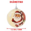 Ver imagem 5 de Kit 3 Bola de Natal Árvore de Natal Papai Noel Enfeite 75mm