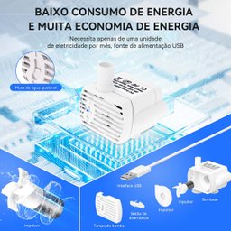 Bebedouro Fonte de Agua Gato Cao Cachorro Pet Animal de Estimaçao Reservatorio 2 Litros Automatico N - 9