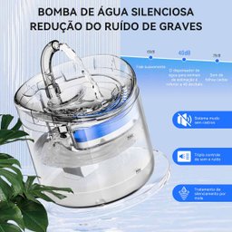 Bebedouro Fonte de Agua Gato Cao Cachorro Pet Animal de Estimaçao Reservatorio 2 Litros Automatico N - 6