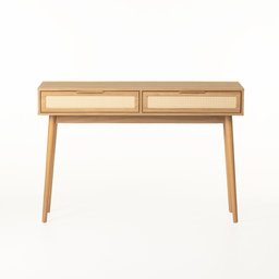 Aparador Alia 2 Gavetas 120 Cm Tauari/dourado - 1