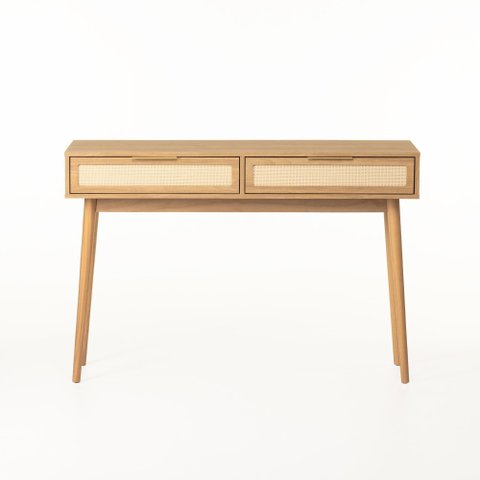 Aparador Alia 2 Gavetas 120 Cm Tauari/dourado