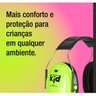 Abafador Protetor de Ruidos Infantil Peltor Kids Verde - 3
