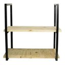 Ver imagem 1 de Suporte para Prateleira de Ferro Preto Estilo Industrial Elegante e Variado