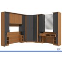 Ver imagem 2 de Quarto Modulado Solteiro Liga 13PEÇAS QM30 Graf Kappesberg
