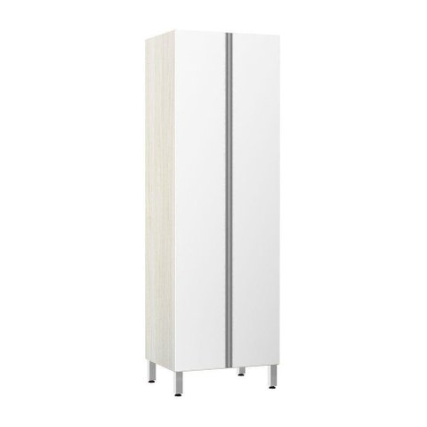 Paneleiro 70Cm Duplo 2 Portas Lis Legno Crema Com Branco Mat