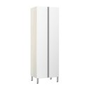 Ver imagem 1 de Paneleiro 70Cm Duplo 2 Portas Lis Legno Crema Com Branco Mat