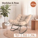 Ver imagem 5 de Cadeira Poltrona de Balanço Nut Chair Acquablock Sala Quarto