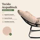 Ver imagem 7 de Cadeira Poltrona de Balanço Nut Chair Acquablock Sala Quarto