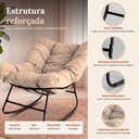 Ver imagem 3 de Cadeira Poltrona de Balanço Nut Chair Acquablock Sala Quarto