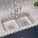 Ver imagem 2 de Cuba Dupla Tramontina Inox 16l 12l Embutir ou Sobrepor