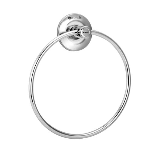 Porta-Toalha de Argola Pequeno em Metal Standard Leve - 1707 - Furkin
