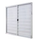 Ver imagem 2 de Janela Veneziana de Alumínio Lado Esquerdo 3 Folhas sem Grade 100x150cm Branco Allo Esquadrias