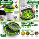 Ver imagem 5 de Escorredor de Alimentos Retratil Kit 2 Unidades 24cm e 29cm