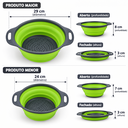 Ver imagem 2 de Escorredor de Alimentos Retratil Kit 2 Unidades 24cm e 29cm