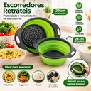 Ver imagem 3 de Escorredor de Alimentos Retratil Kit 2 Unidades 24cm e 29cm