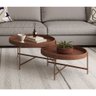 Conjunto Decor Mesa de Centro 600 e 700 Patrimar Cor Whisky - 4