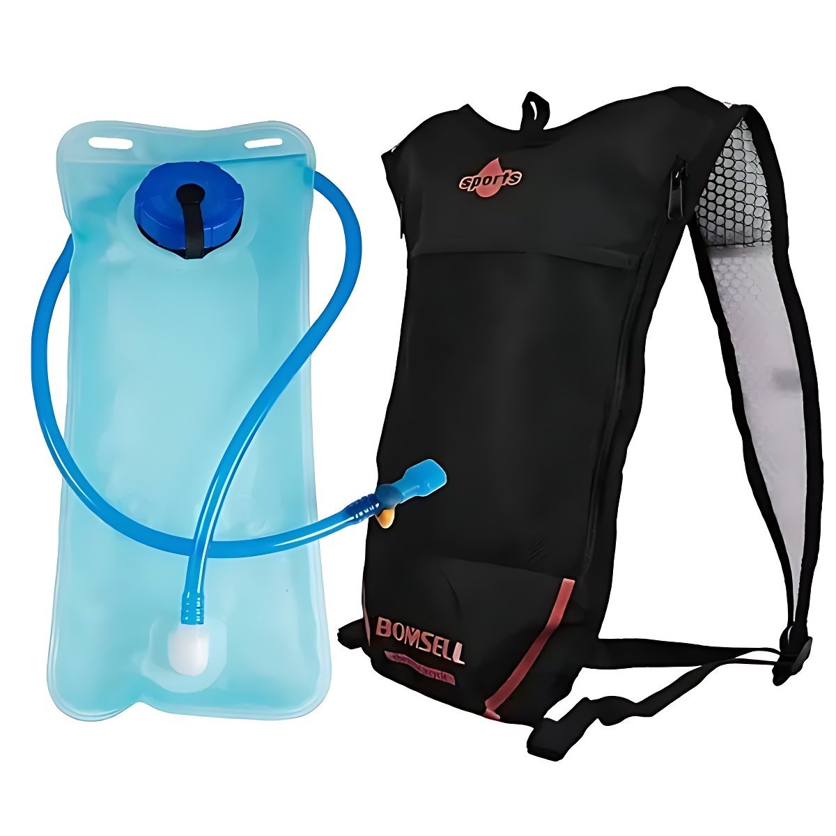 Mochila de Hidratação com Refil 2 Litros Água Corrida Trilha Bike:vermelho - 2