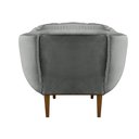 Ver imagem 4 de Poltrona Decorativa Confort Veludo CINZA SKY MOBILE