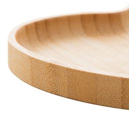 Bandeja de Bambu de Coração 17x16,5x1,5 - 2