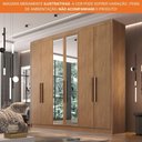 Ver imagem 7 de Guarda-roupa Casal 100% Mdf 6 Portas com Espelho 6 Gavetas Línea Novo Horizonte Cumaru