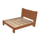 Ver imagem 2 de Cama King Size Casal Milano de Madeira Maciça Cedro Tauari Castanho