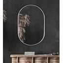 Ver imagem 1 de Espelho Oval Londres 50x40cm Com Borda Branca