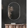 Espelho Oval Londres 50x40cm Com Borda Branca - 1
