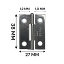 Ver imagem 5 de Dobradiça Porta Inox Kit 3 Peças - 1.1/2" 40mm Ferca