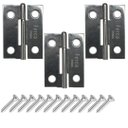 Ver imagem 4 de Dobradiça Porta Inox Kit 3 Peças - 1.1/2" 40mm Ferca