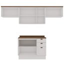 Ver imagem 4 de Cozinha Completa 4PÇS 7 Pts 3 Gav Iluminata Branco/Ebano