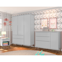Ver imagem 2 de Conjunto Infantil 3 Pecas Mdf Pés Madeira Cinza Pheonix Baby