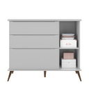 Ver imagem 3 de Conjunto Infantil 3 Pecas Mdf Pés Madeira Cinza Pheonix Baby
