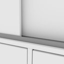 Ver mais imagens de Guarda Roupa Casal com Espelho 3 Portas de Correr 9 Gavetas 199cm Chicago Branco/Neve