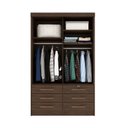 Ver imagem 3 de Guarda Roupa Solteiro 2 Portas 6 Gavetas Chicago Tcil Móveis