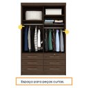 Ver imagem 7 de Guarda Roupa Solteiro 2 Portas 6 Gavetas Chicago Tcil Móveis
